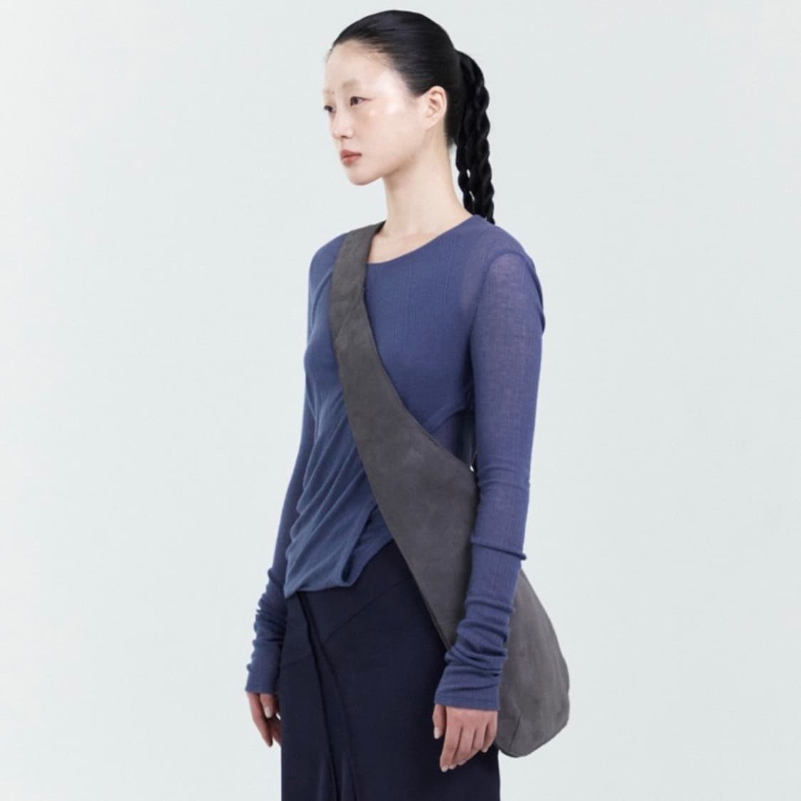 [S] 이이 EE 우먼스 트위스트 티셔츠 상품이미지1