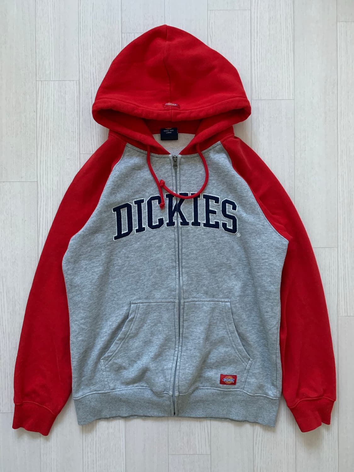 디키즈 중앙로고 나그랑패턴 후드집업 상품이미지5