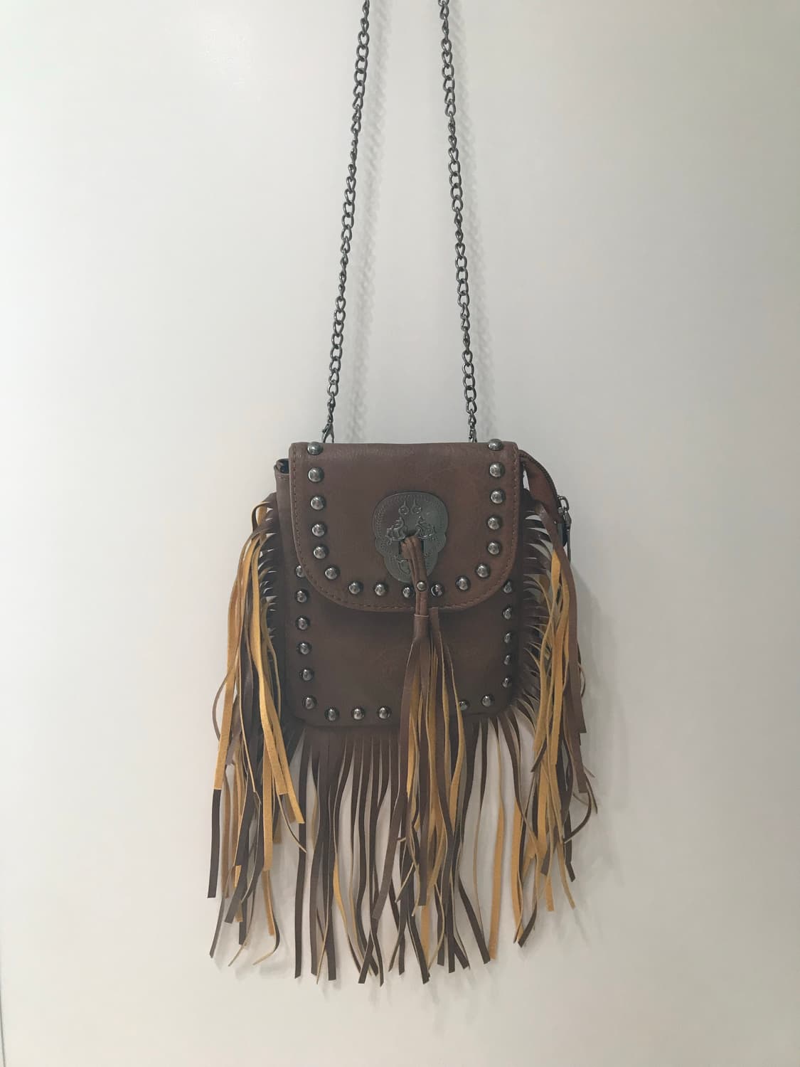 Western style vintage studded cross bag 상품이미지1