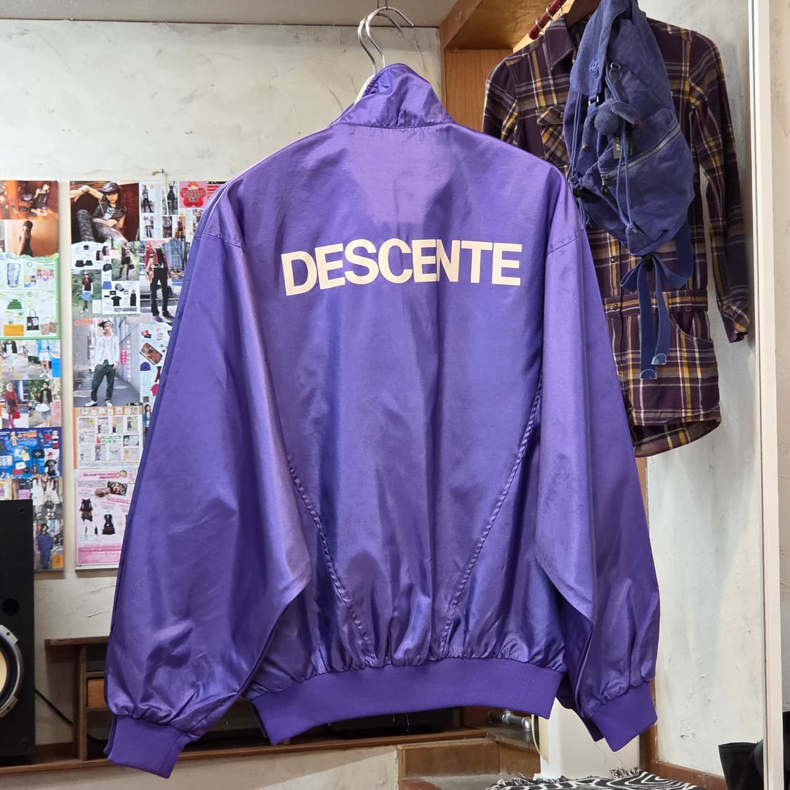 JPN 데상트 올드스쿨 퍼플 바람막이 봄버 상품이미지5