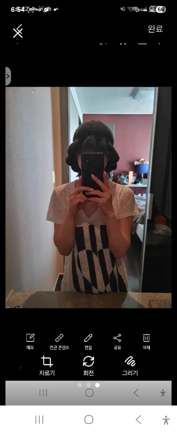 캐시미어 러플 니트 모자 새제품 free 상품이미지2