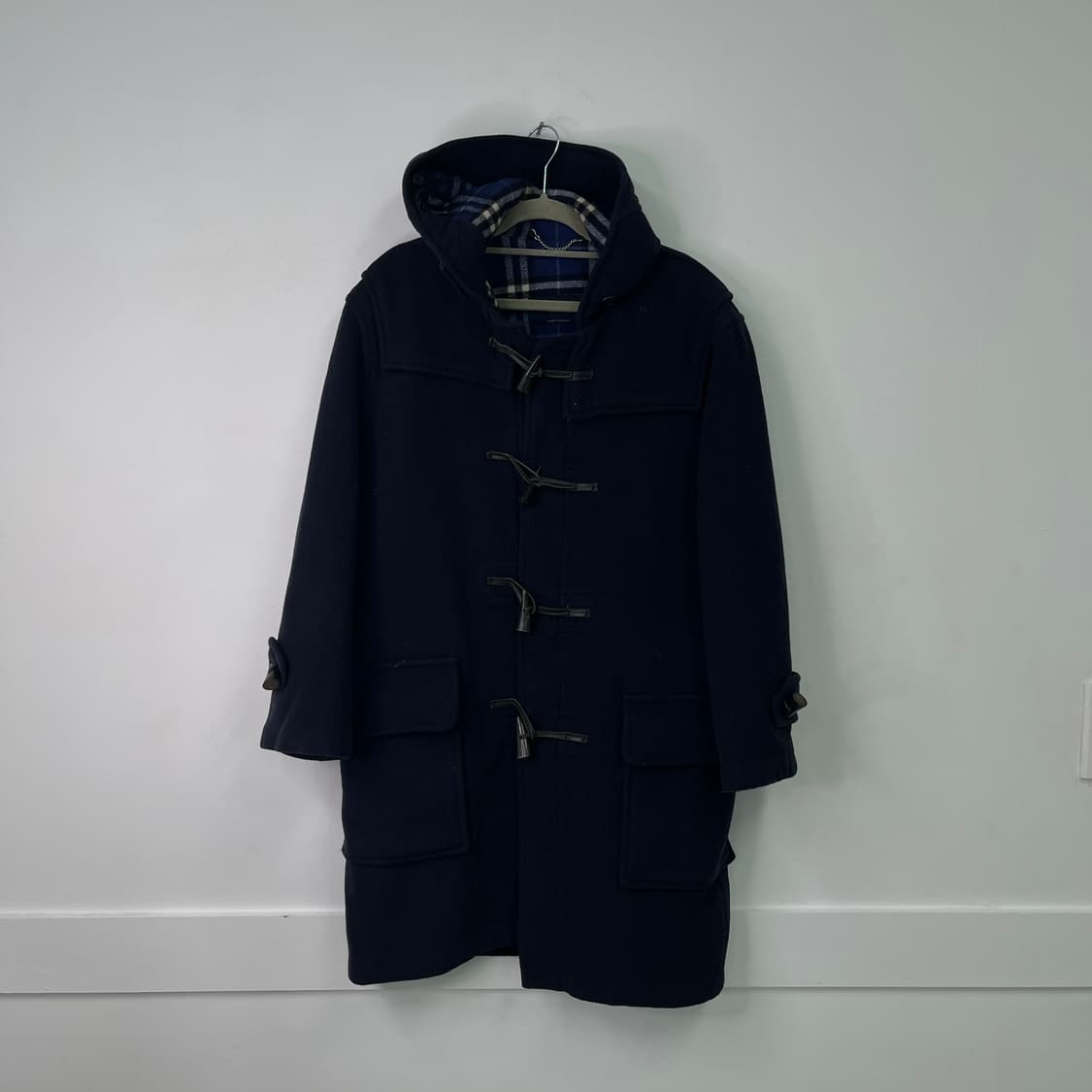 100 버버리 울 후드 떡볶이 코트 상품이미지1