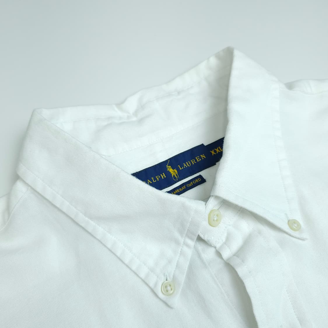 [택포]폴로 신형 샴브레이 화이트 셔츠 상품이미지4