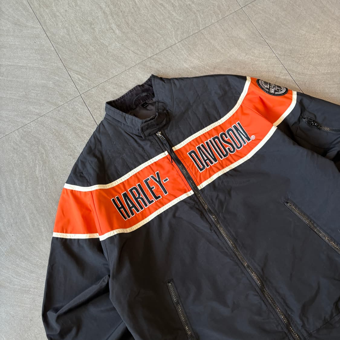 할리데이비슨 정품 나일론 블랙 자켓  상품이미지2