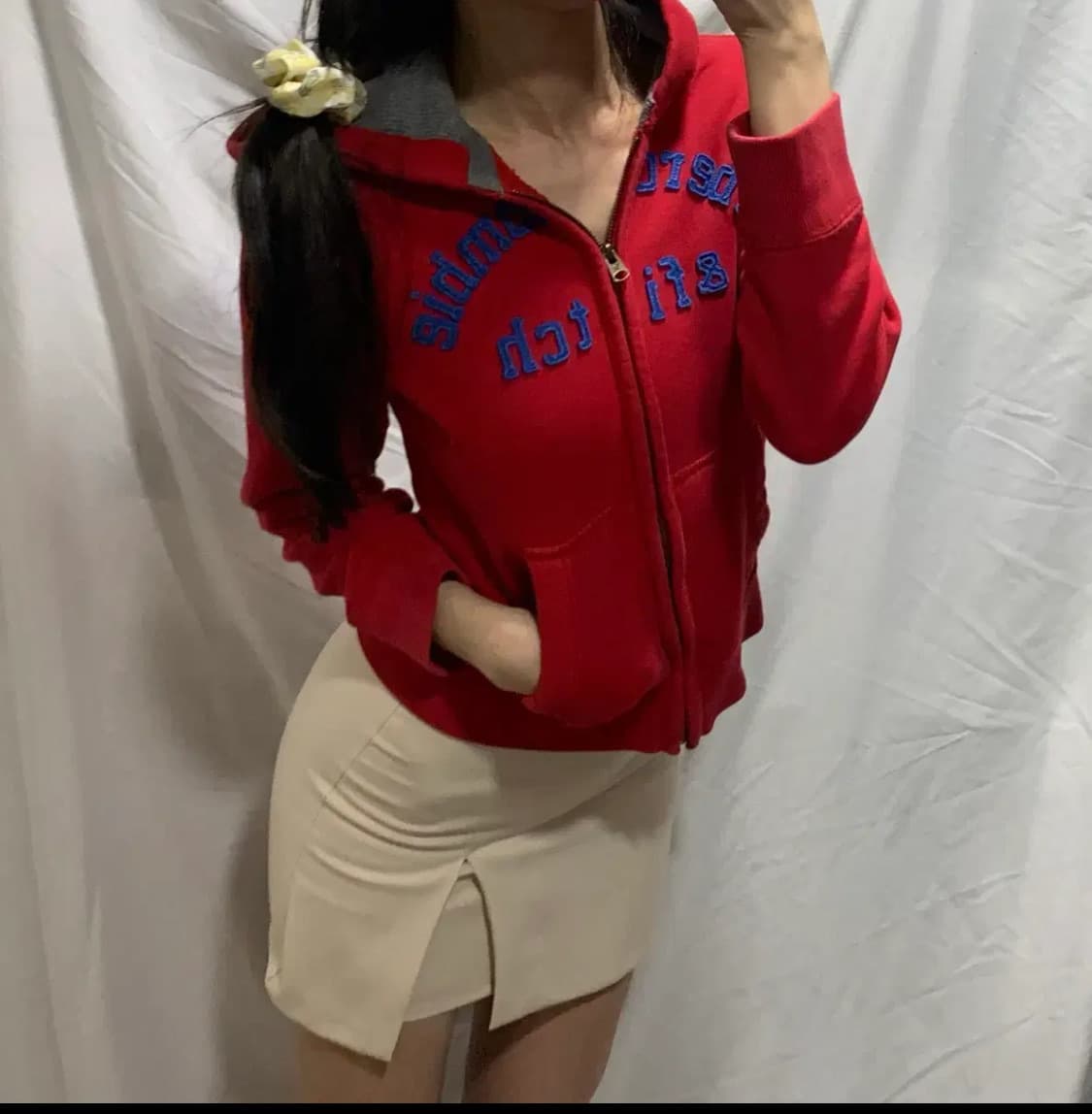 아베크롬비 후드집업,레드 상품이미지4