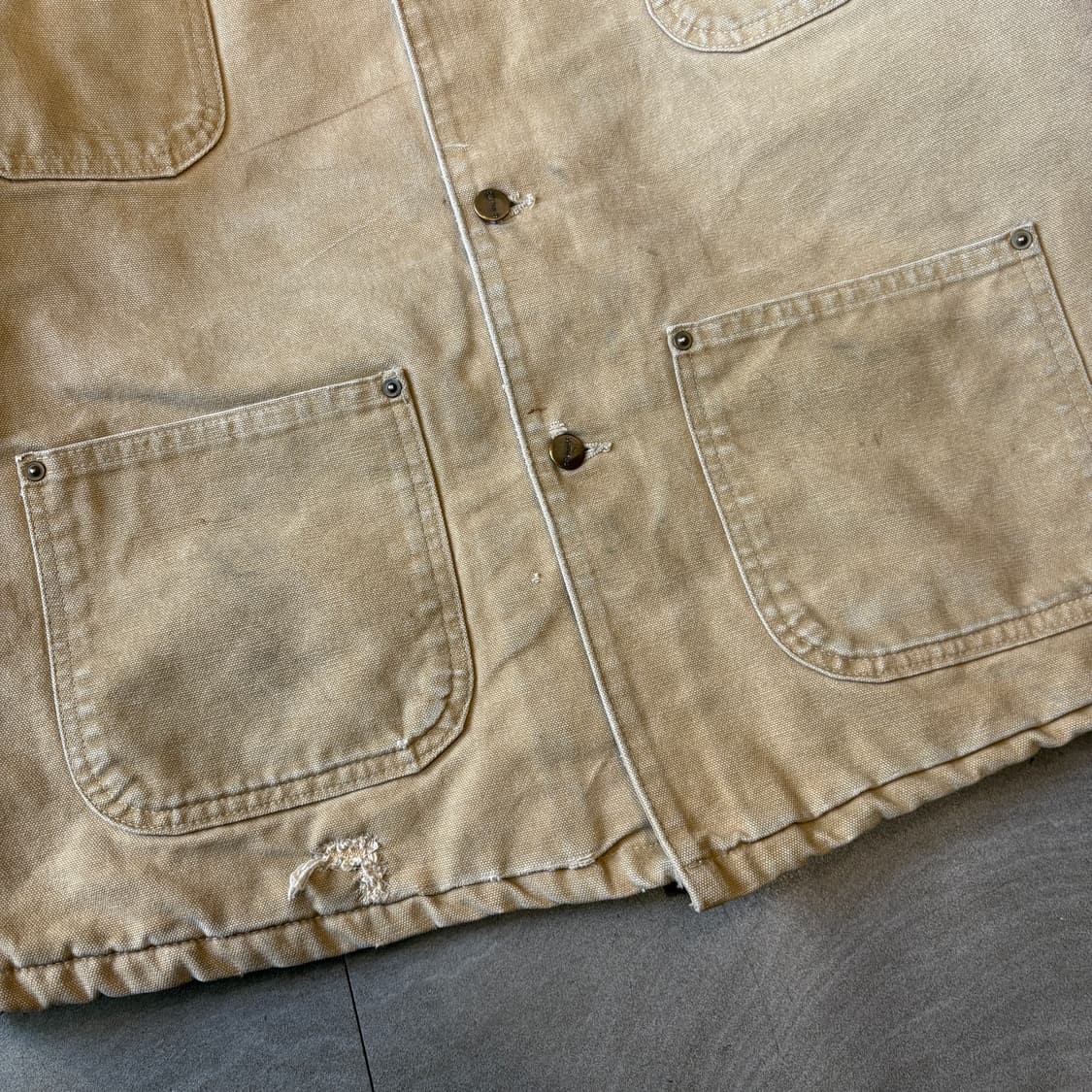 칼하트 정품 C02 베이지 덕 초어 자켓 상품이미지4