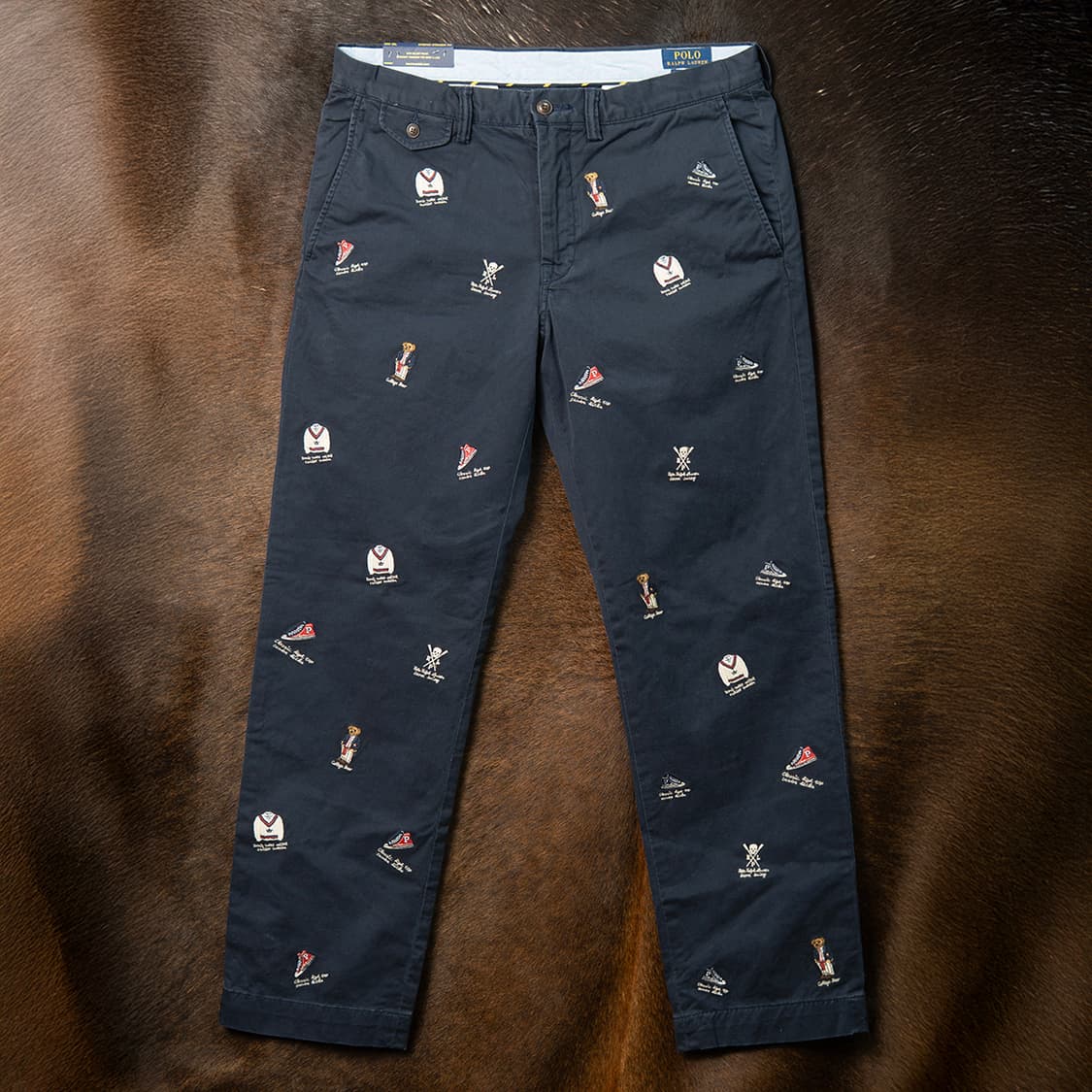 [33] 폴로 랄프로렌 멀티자수 스트레치 치노팬츠 네이비 미사용 신품  상품이미지3