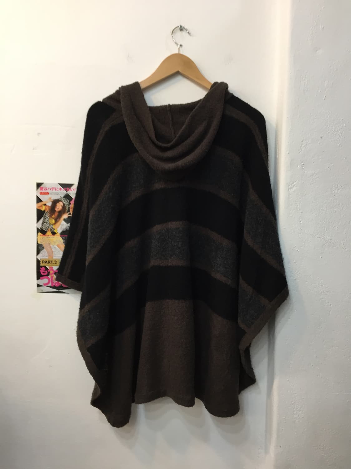 빈티지 토글 판초 후드케이프 상품이미지3