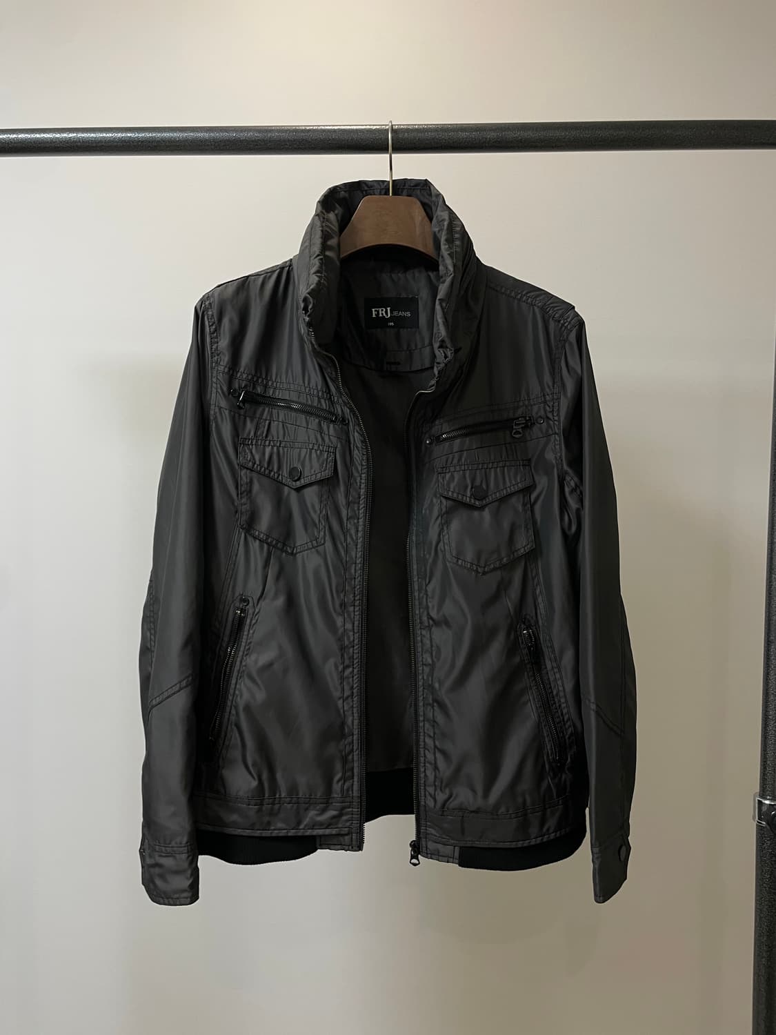 (105) Frj 히든 후드 락시크 블루종 자켓 상품이미지1