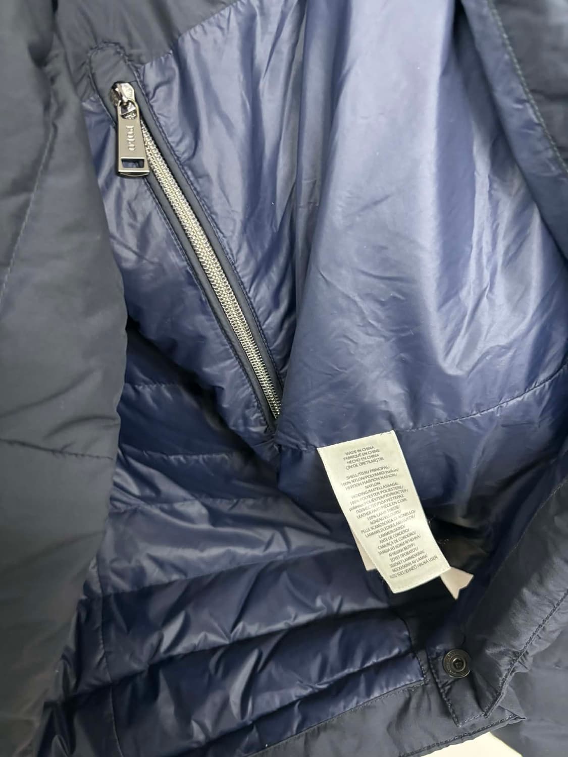 [XL] 폴로 랄프로렌 매장판 네이비 블레이져 패딩 덕다운 자켓 상품이미지5