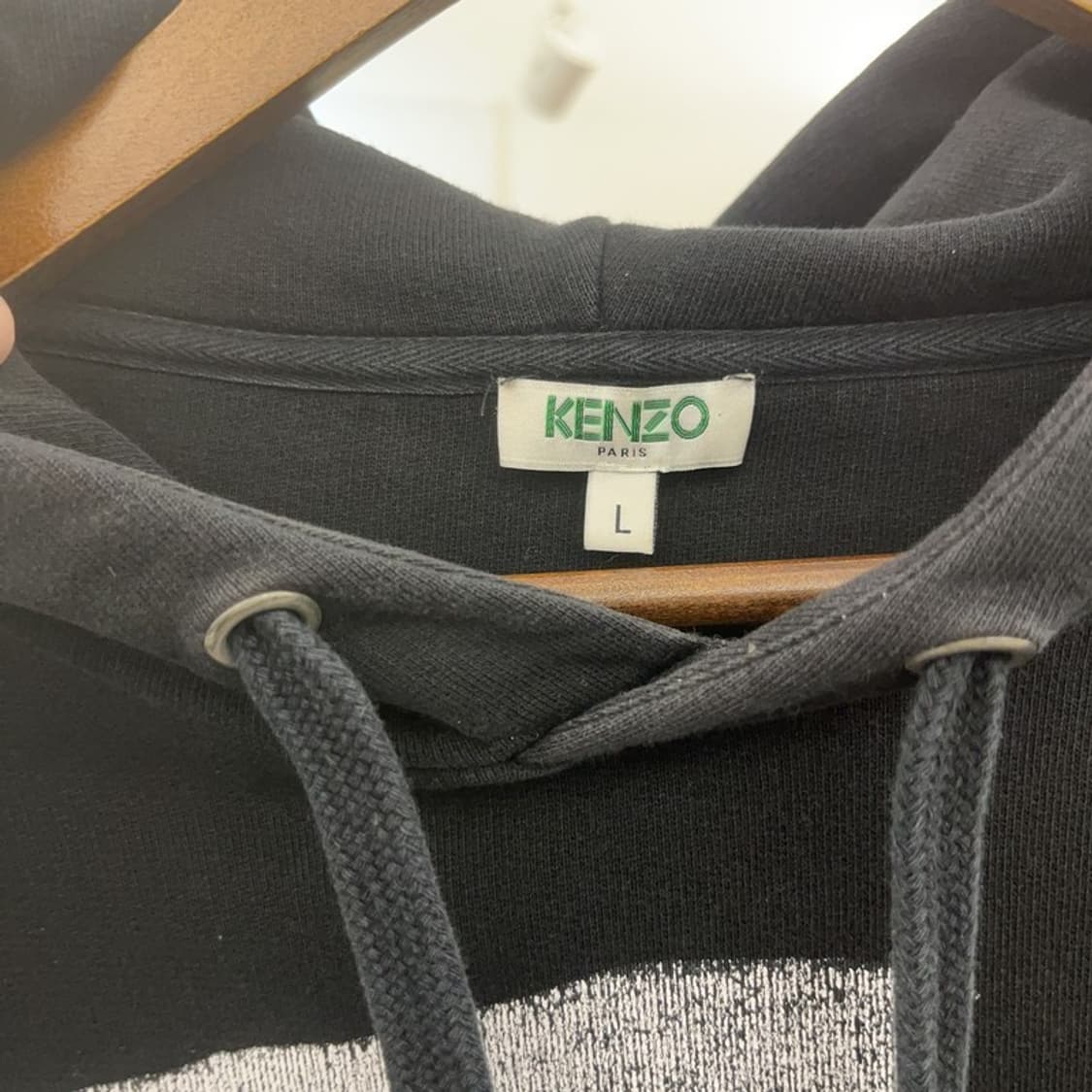 겐조 스트릿 빈티지 레터링 빅로고 후드티 L C06461 상품이미지5