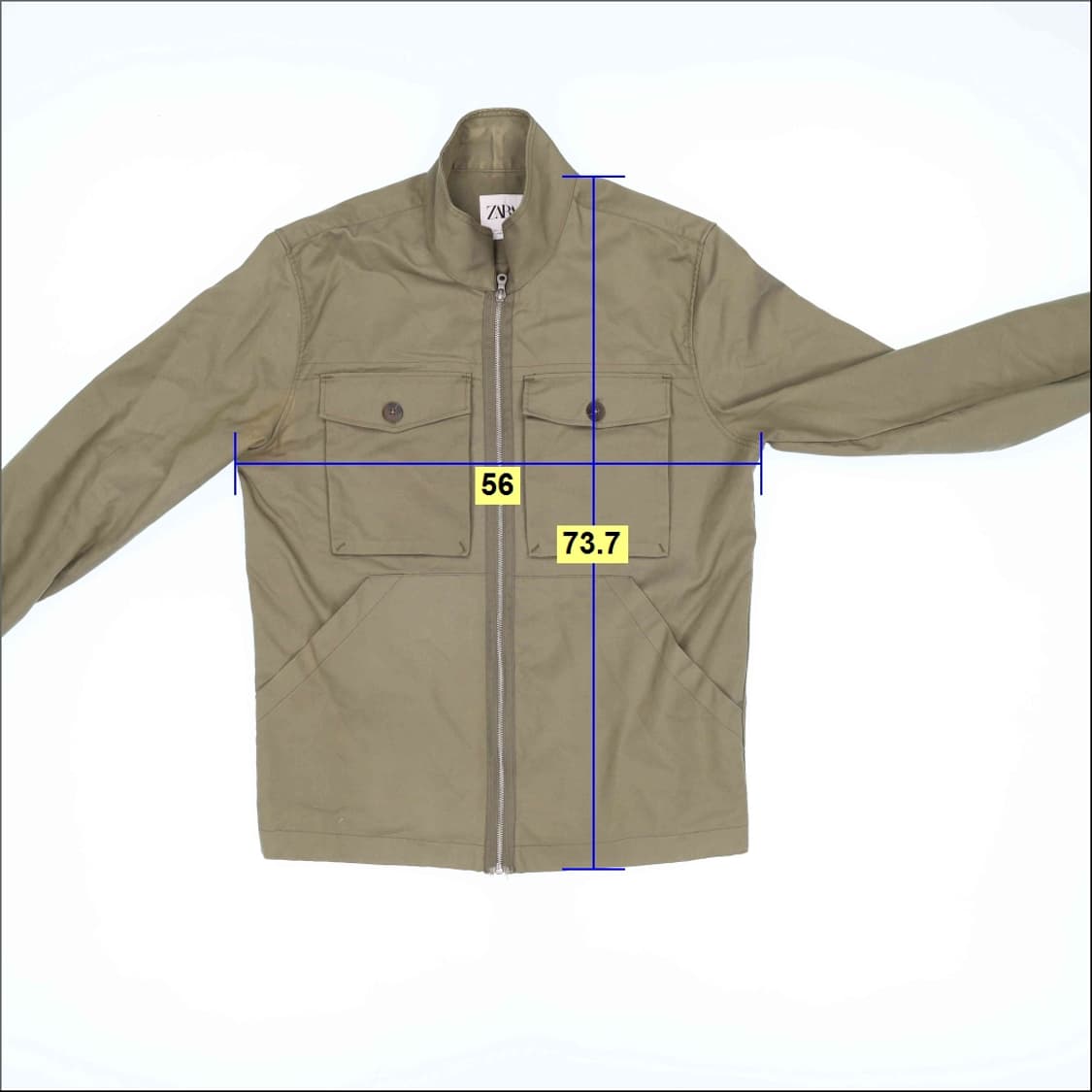 L 자라 블루종 워크 자켓 0413M 상품이미지6