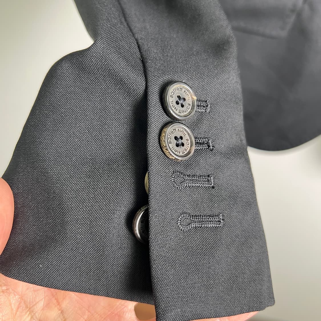 닐바렛 스트레치 투버튼 싱글 블레이저 S 상품이미지6