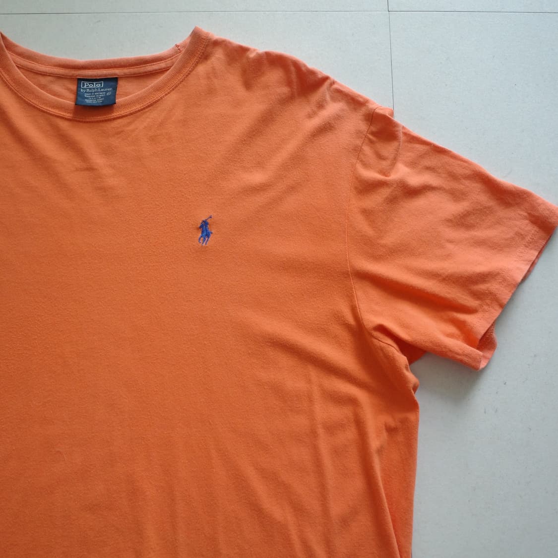 90s 폴로 랄프로렌 오리지널 MADE IN USA 반팔티 XL 상품이미지3