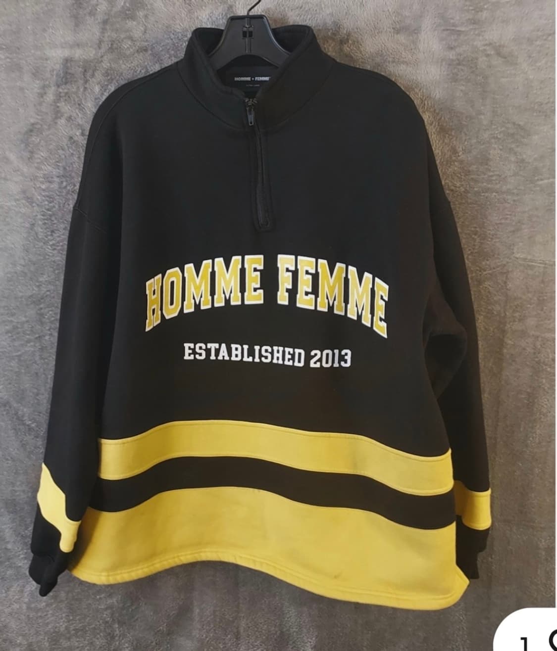 Homme femme 하프집업자켓 (기모xl 105 ) 상품이미지1