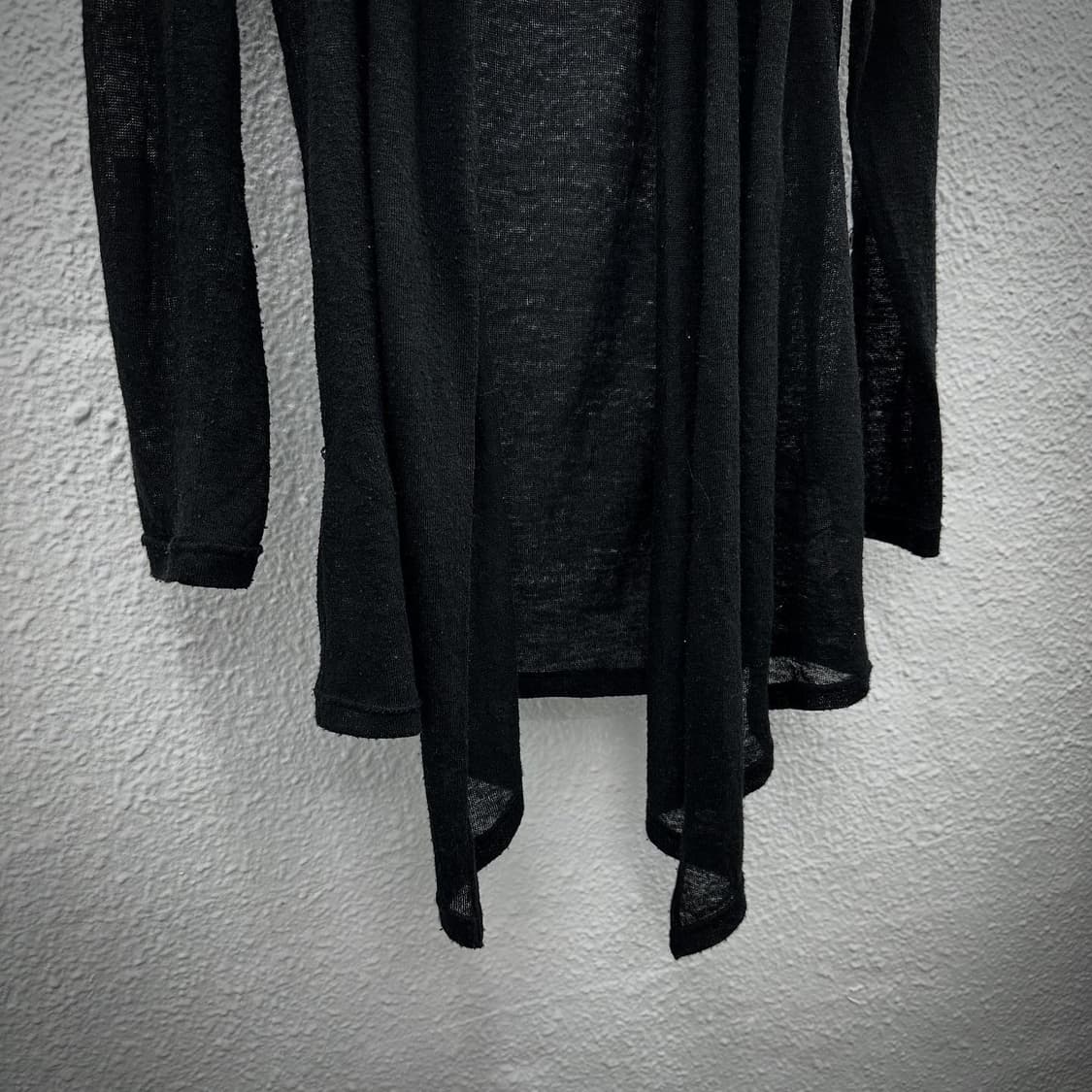 Black drape long cardigan 상품이미지3