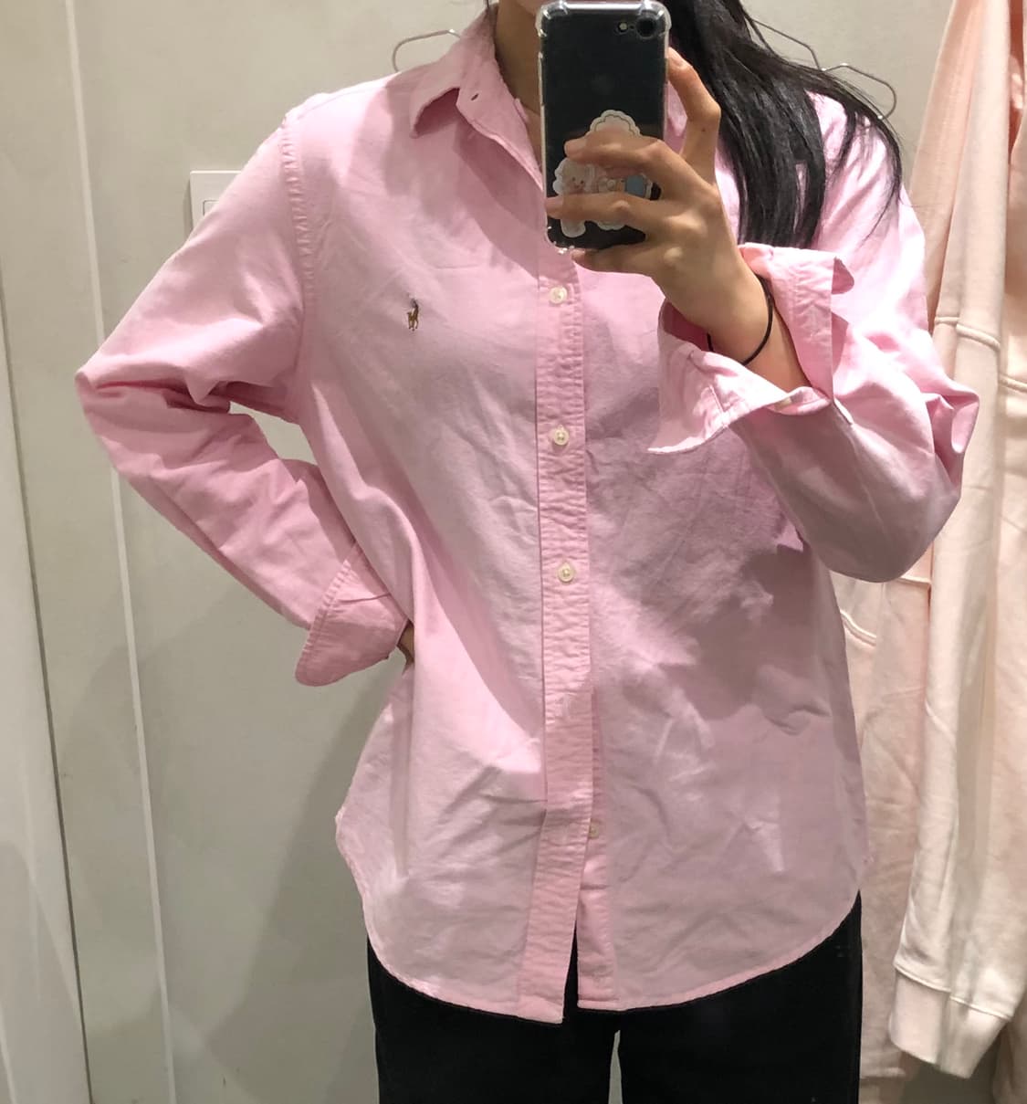 폴로 랄프로렌 핑크 옥스포드 셔츠 남방 상품이미지1