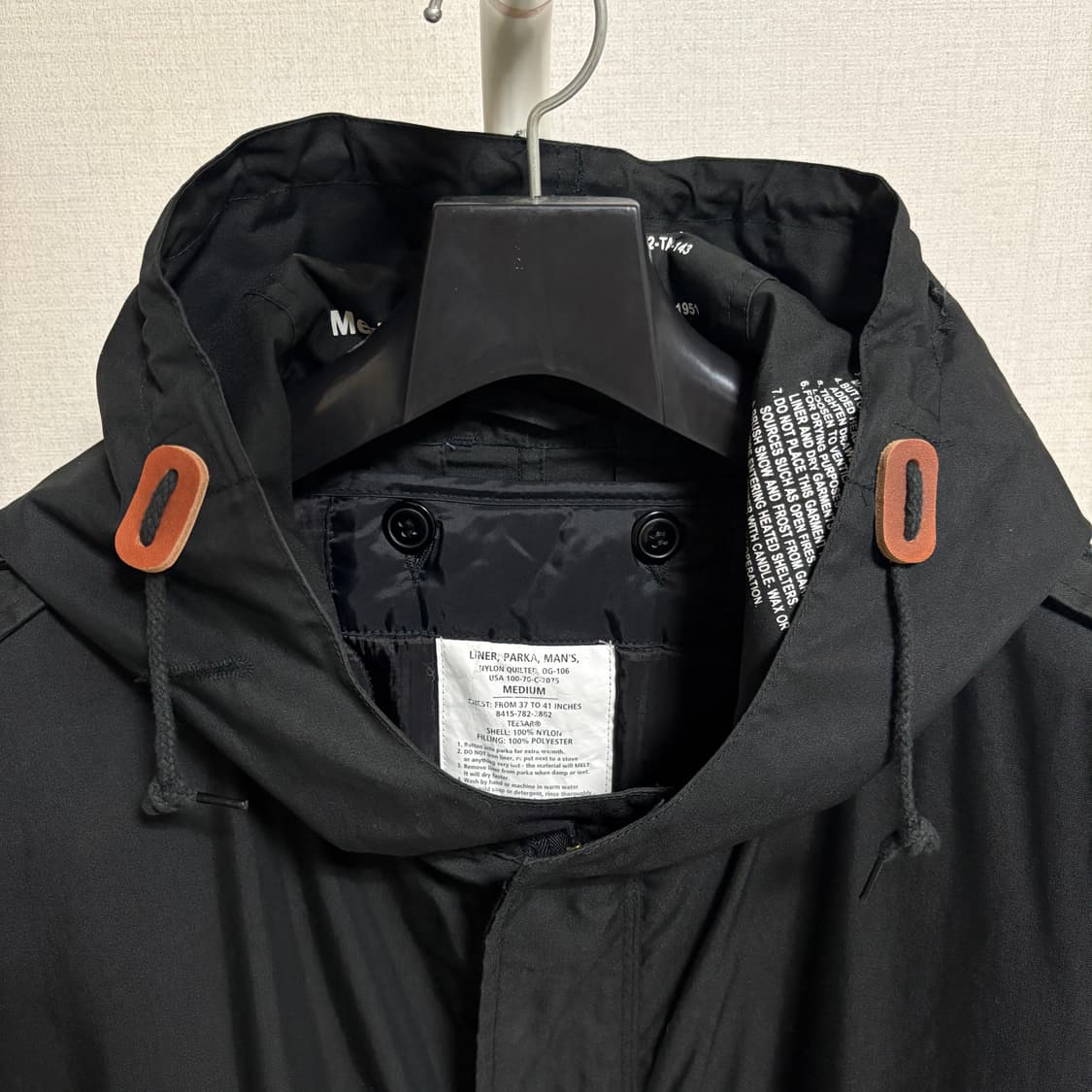 밀텍 M-51 피쉬테일 파카 / 블랙, M 상품이미지4