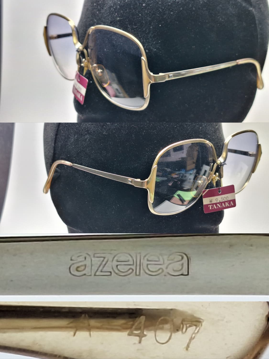 일본 빈티지 데드스톡(미사용)/Azeiea A-407 선글라스 겸 안경테 상품이미지9