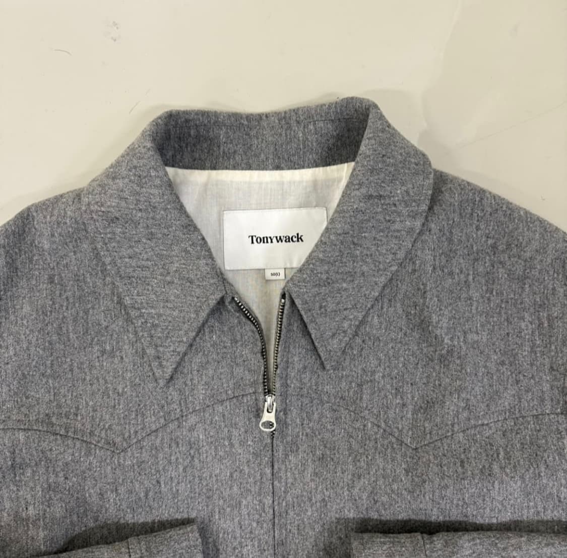 토니웩 울블렌드 미니멀 웨스턴 자켓 상품이미지2