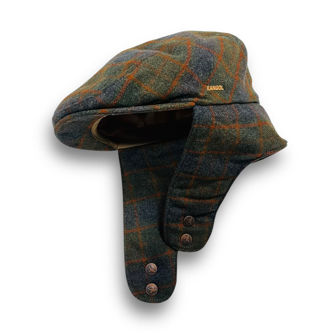 캉골 트위드 부가티 러셋 플레이드 이태리 울 헌팅캡/베레모 상품이미지7
