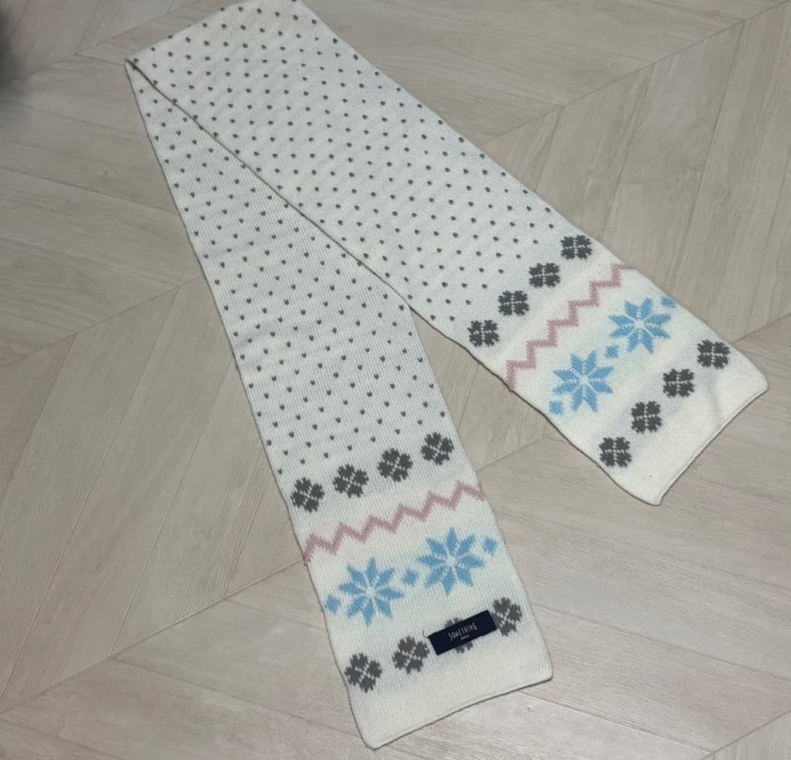 눈꽃 패턴 머플러  상품이미지3