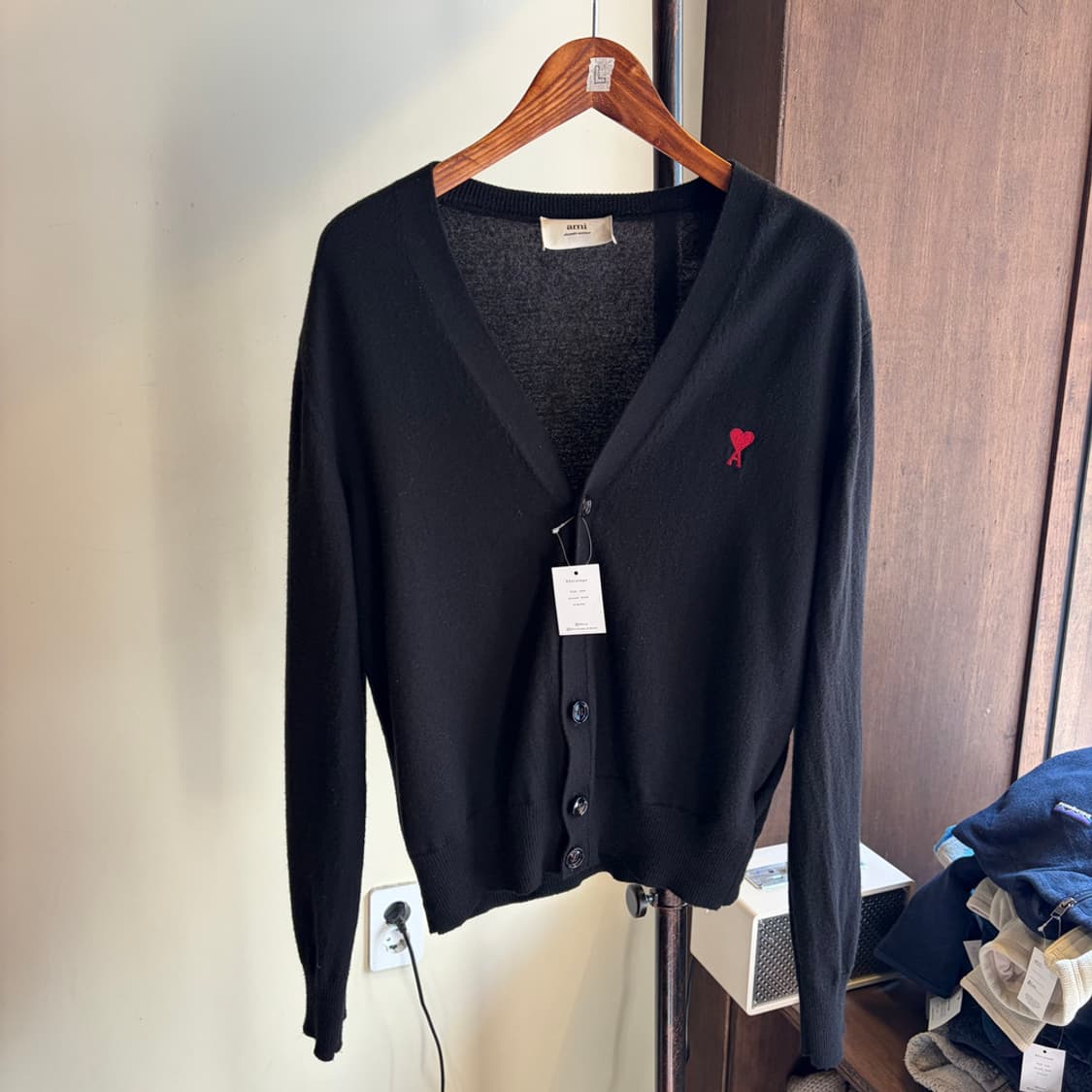 16606 - 아미 스몰 로고 울 가디건 (울 100%) 상품이미지2