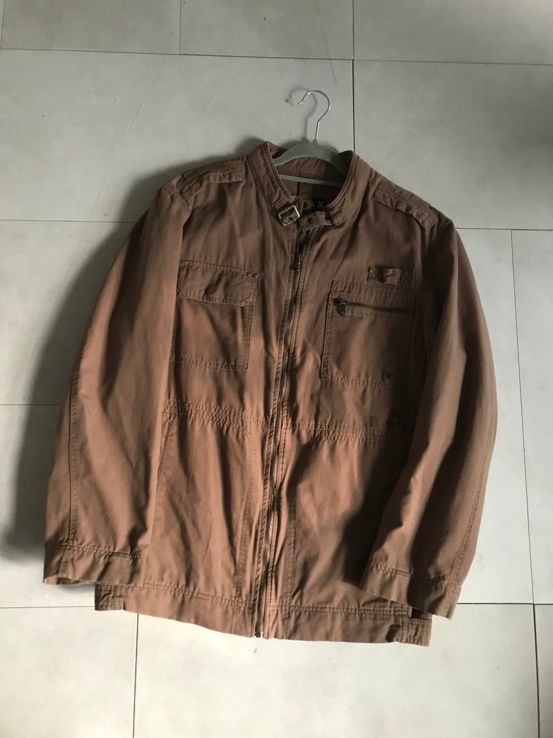 빈티지 브라운 넥버클 자켓 상품이미지8