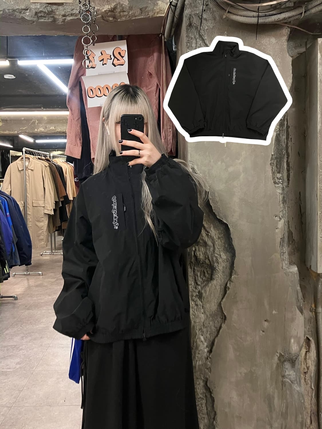 코드그라피 점퍼 블랙 L #csz3027  상품이미지1