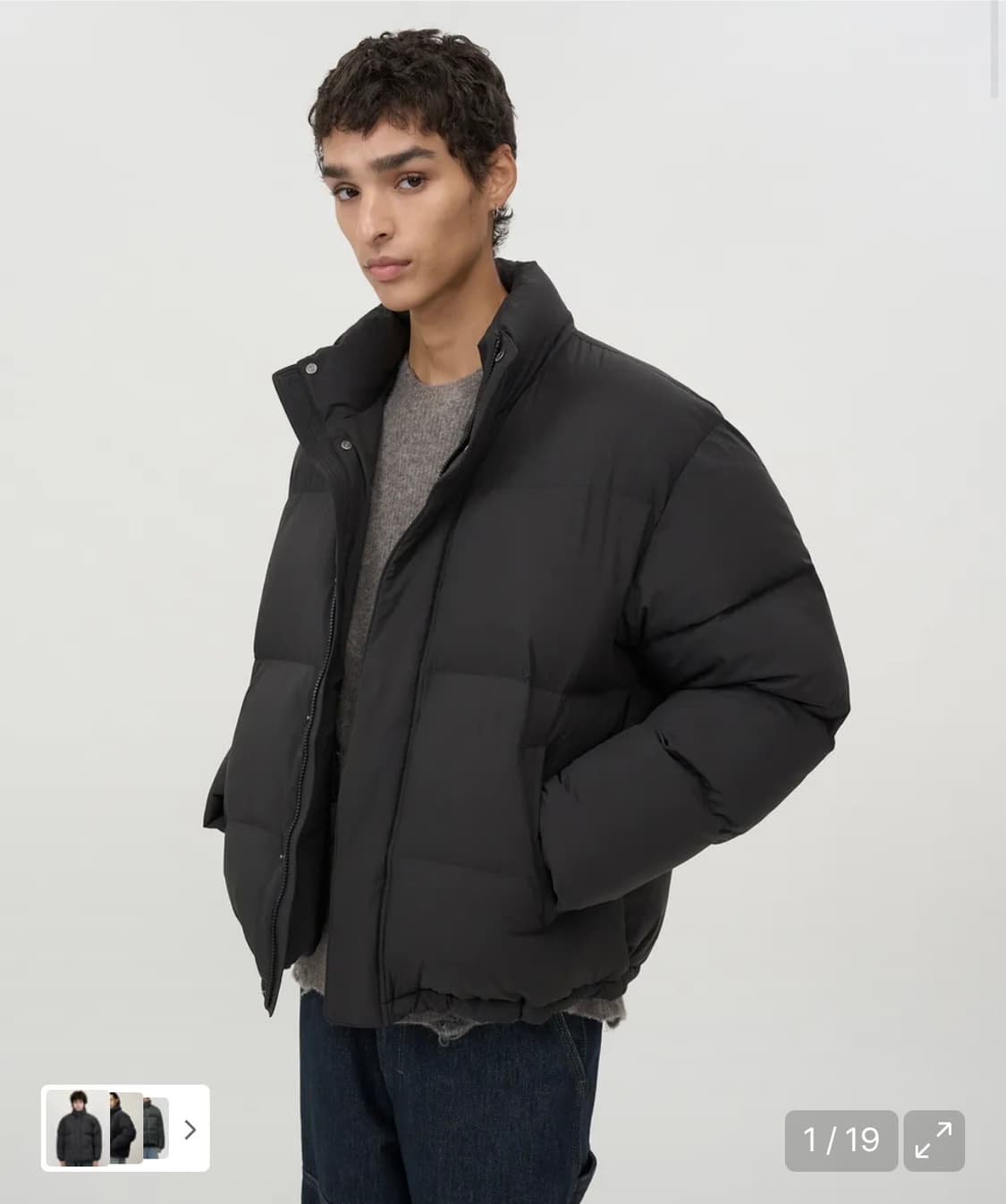 인사일런스 에센셜 다운 자켓 숏패딩 상품이미지1