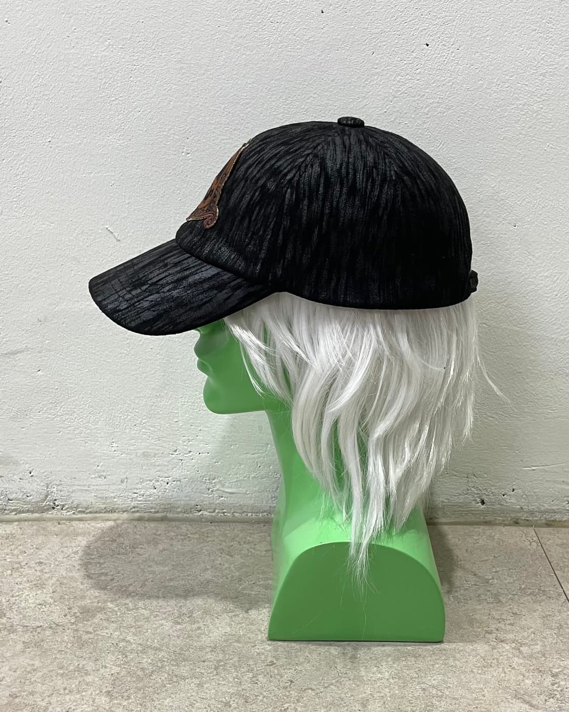 Skull Crack Black Cap Hat 상품이미지3