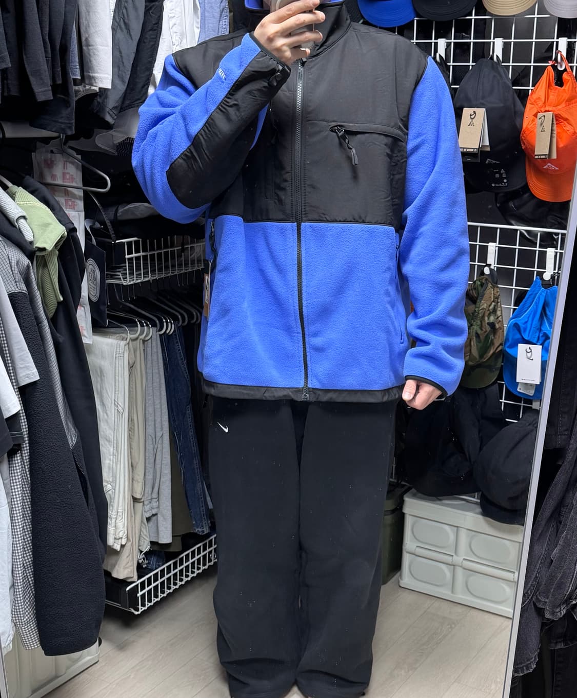 노스페이스 데날리 플리스 자켓 XXL 퍼플 새상품 상품이미지8