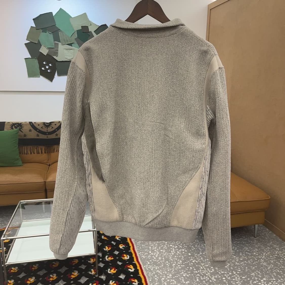 엑슬림 ep8 유니크 패치워크 니트 집업 자켓 L C08303 상품이미지4