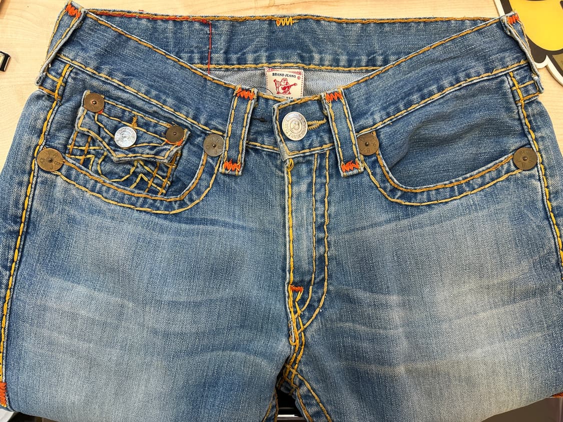 33)트루릴리전 USA 중청 세미 부츠컷 상품이미지4