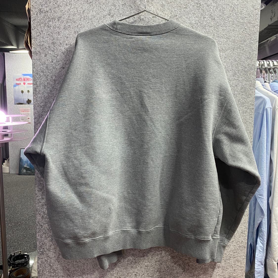 나이키 x 스투시 나투시 크루 그레이 맨투맨 B3564 상품이미지5