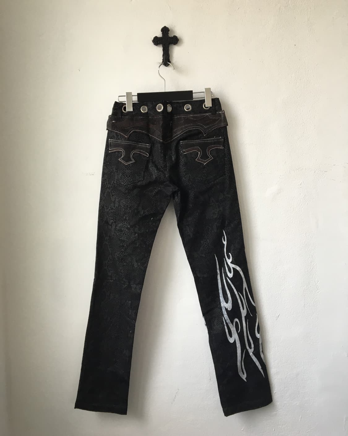 Python pattern tribal trimming pants 상품이미지2