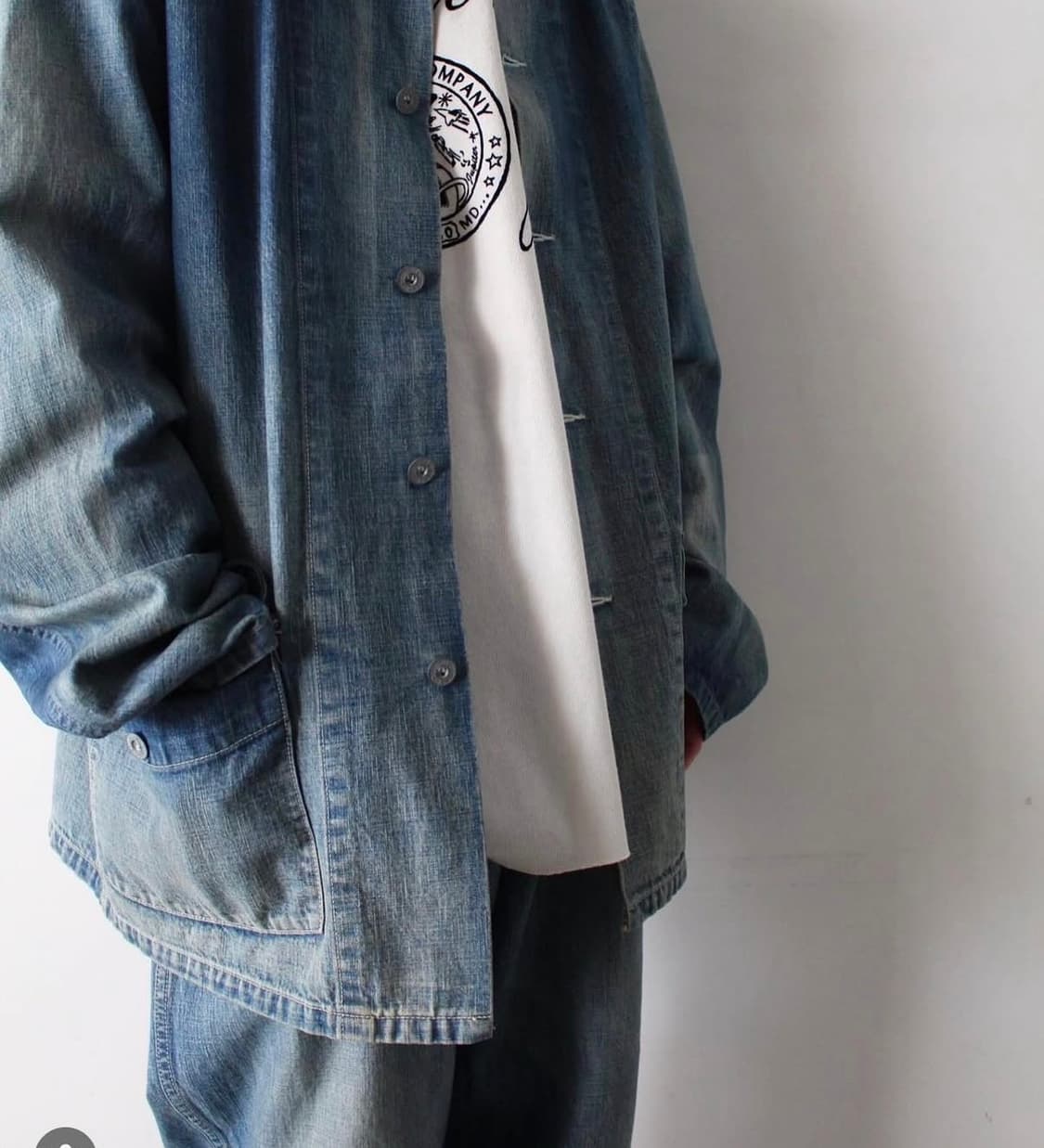 바우와우 24SS Bowwow US Army M40 데님 커버올 자켓 L 상품이미지4