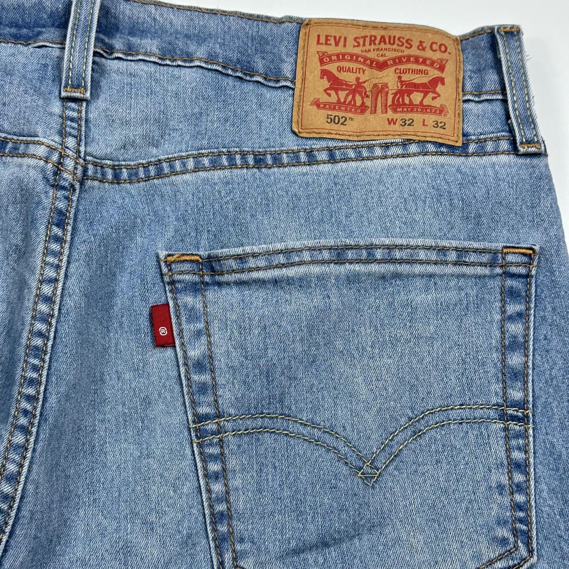 리바이스 502 오리지널 연청 데님 팬츠 (32인치) 상품이미지5