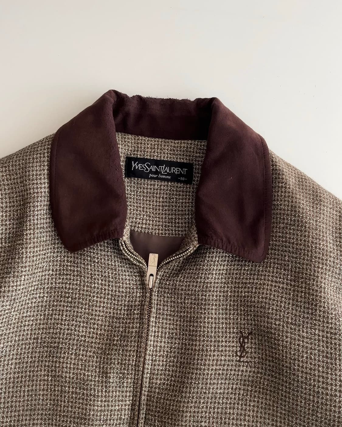 입생로랑 트위드 블루종 자켓 90 상품이미지3