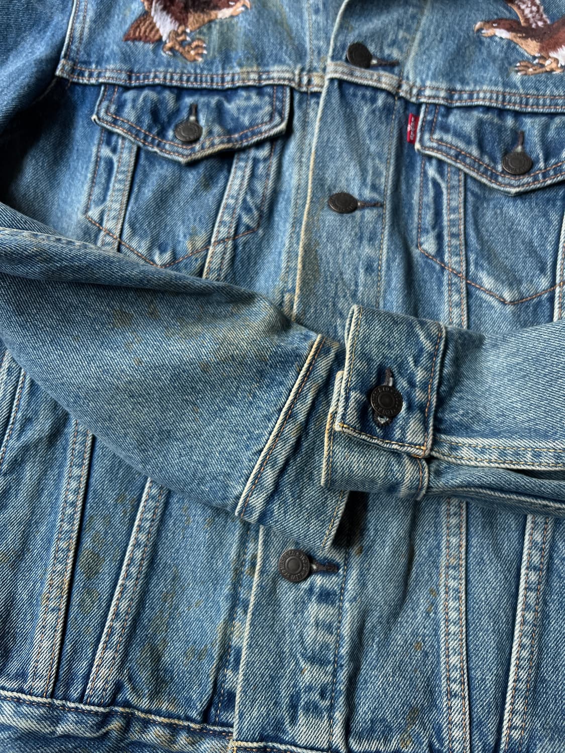 [S]리바이스 수베니어 자수 데님 트러커 자켓 상품이미지5