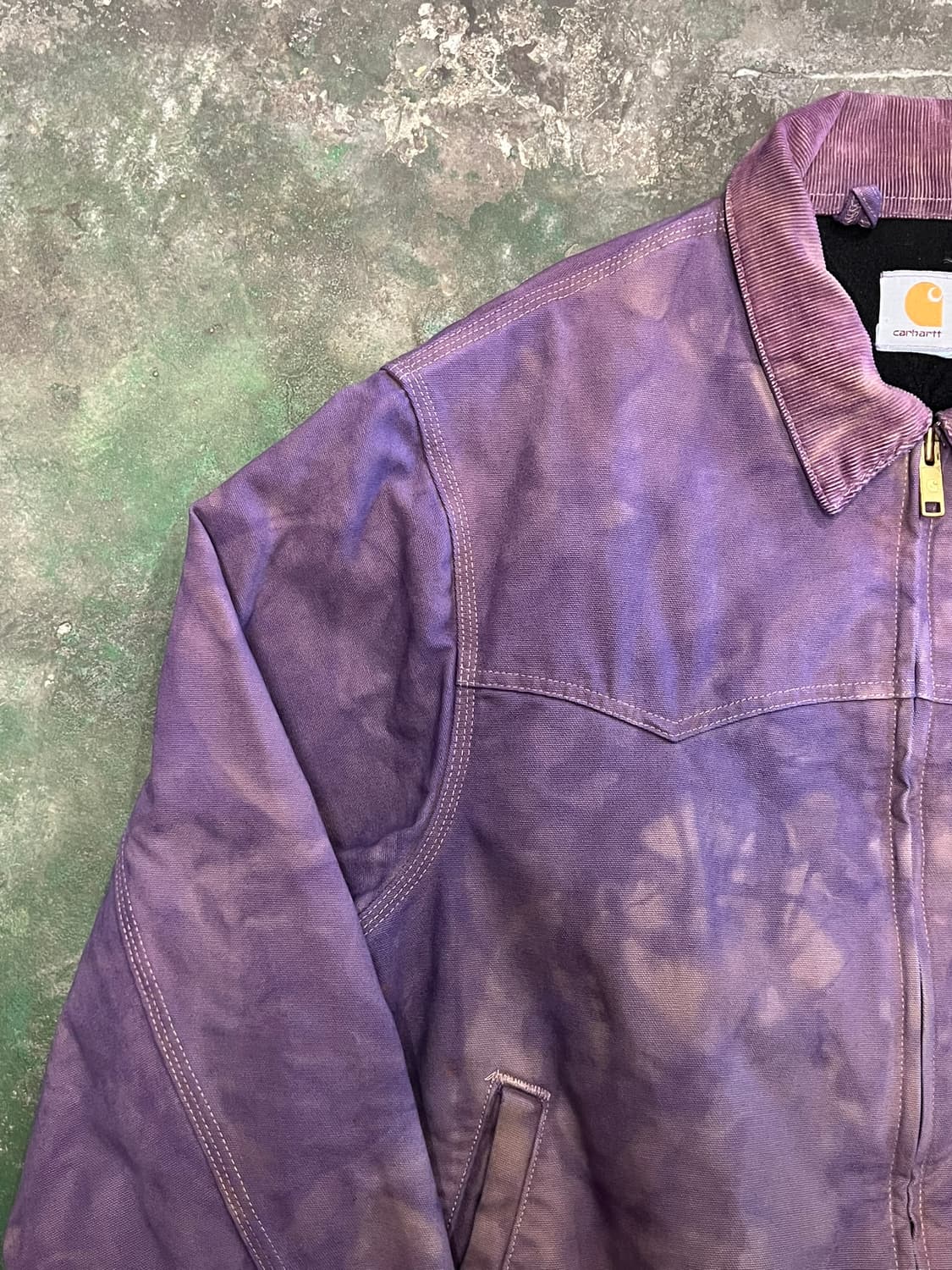 [XL] 칼하트 산타페 빈티지 자켓 J14 오버다이 커스텀 디트로이트 상품이미지6