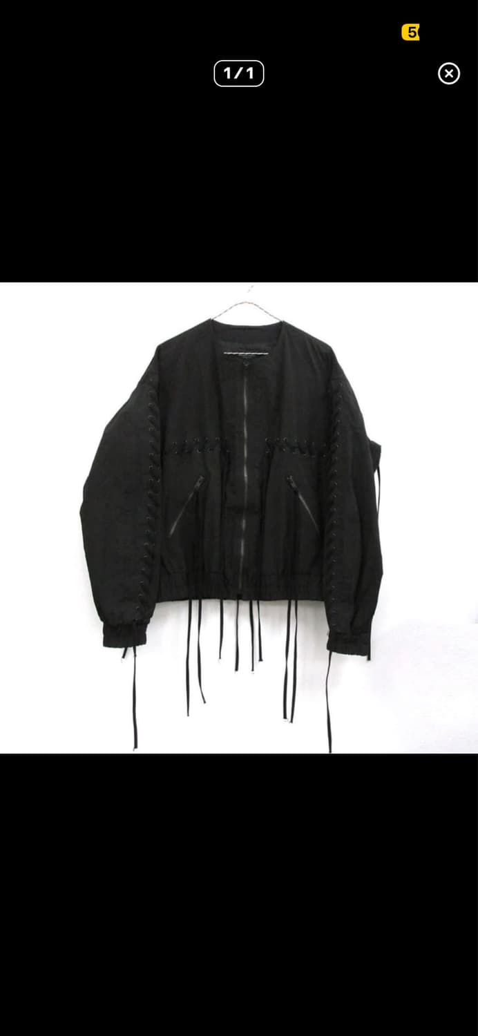 unused lace up blouson 레이스업 자켓 상품이미지1