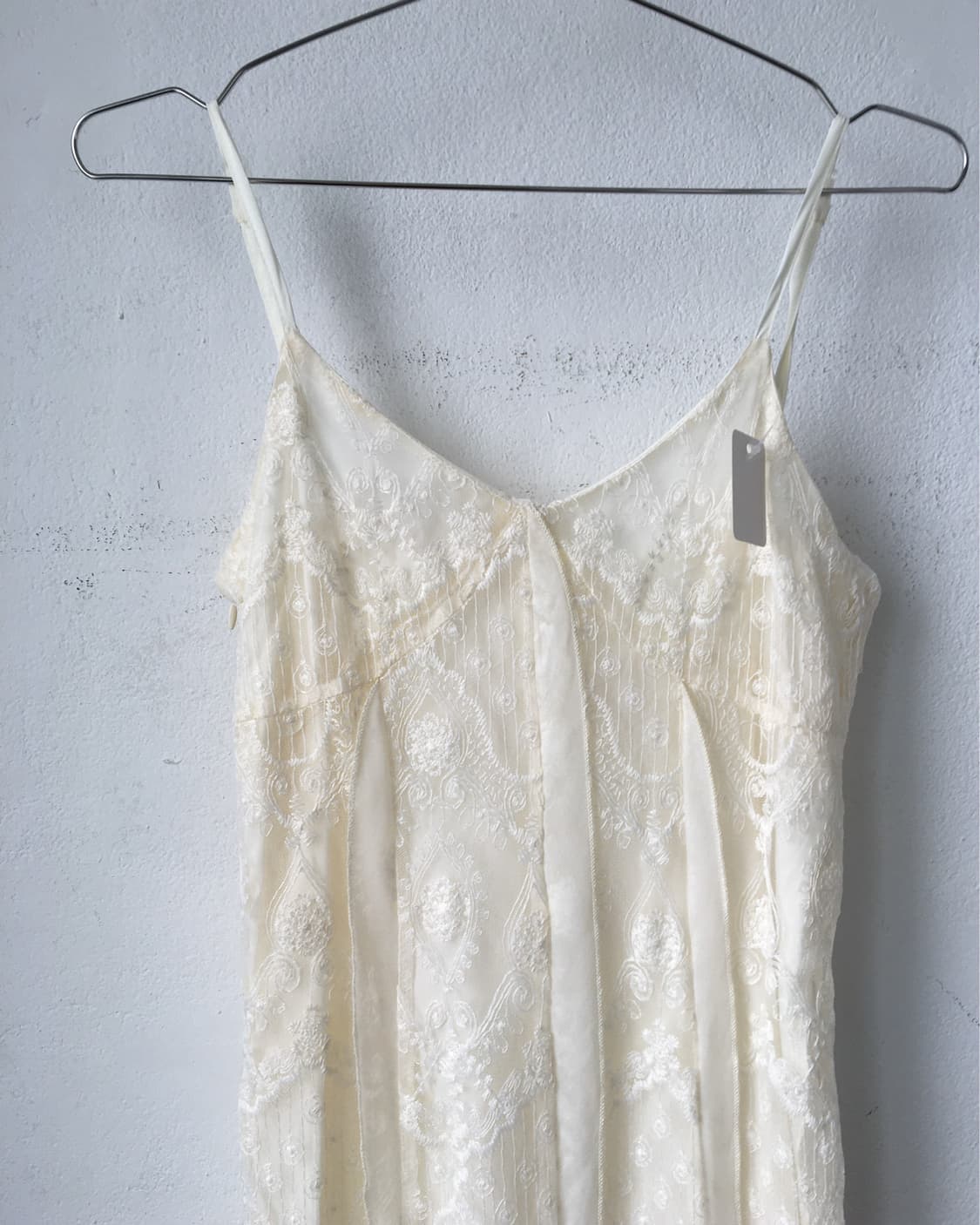 Ornament pattern lace long sleeveless on 상품이미지4
