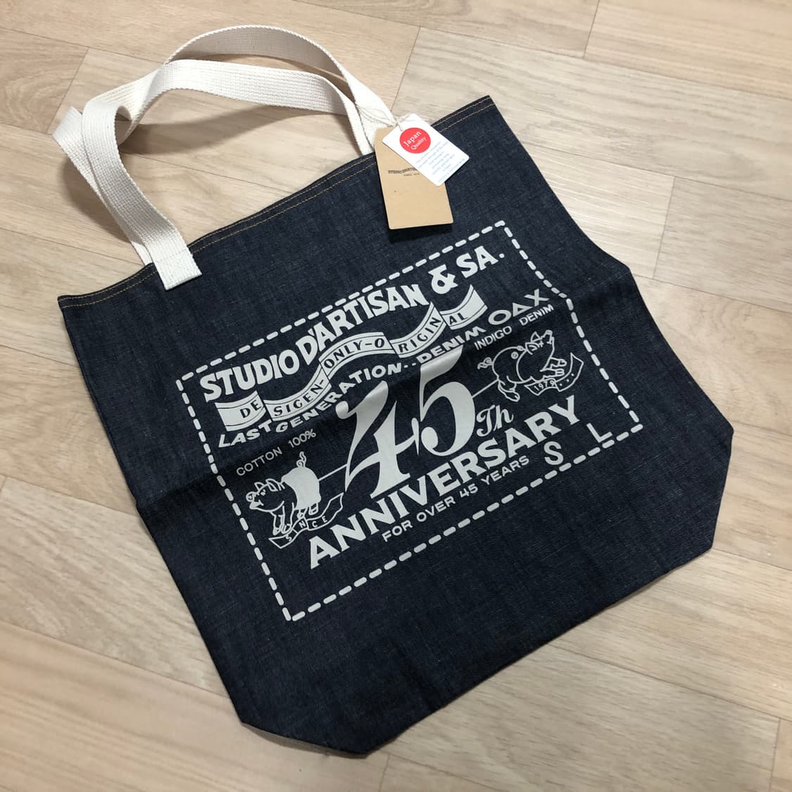 스튜디오 다치산 45주년 데님 토트백 가방 상품이미지2