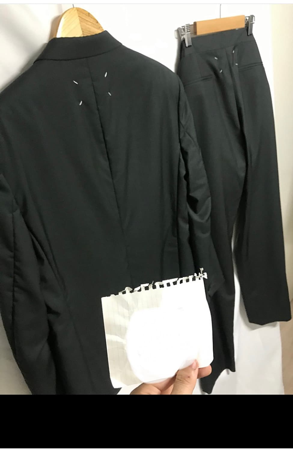 마르지엘라 수트 셋업“버진울-모헤어” 카키그린 50 상품이미지4