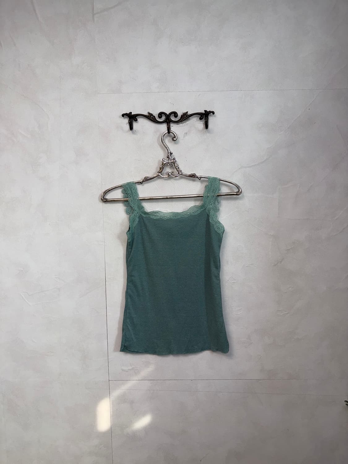 Mint rose lace trimmed sleeveless  상품이미지6