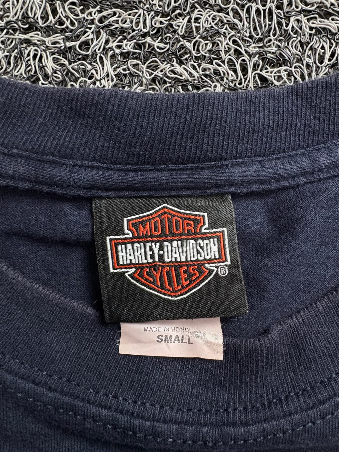 할리데이비슨 스컬 빅로고 사이드라인 롱슬리브 티셔츠 2187 상품이미지4