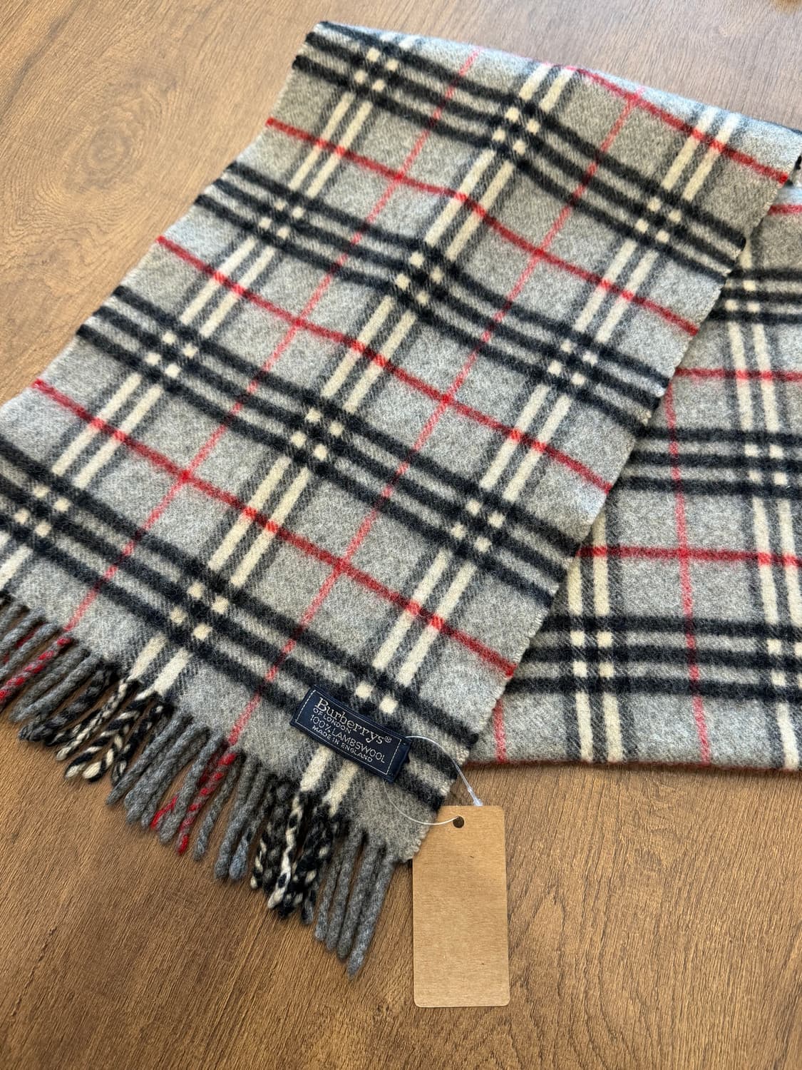 Burberrys 버버리 램스울 체크 머플러 (made England) 상품이미지3