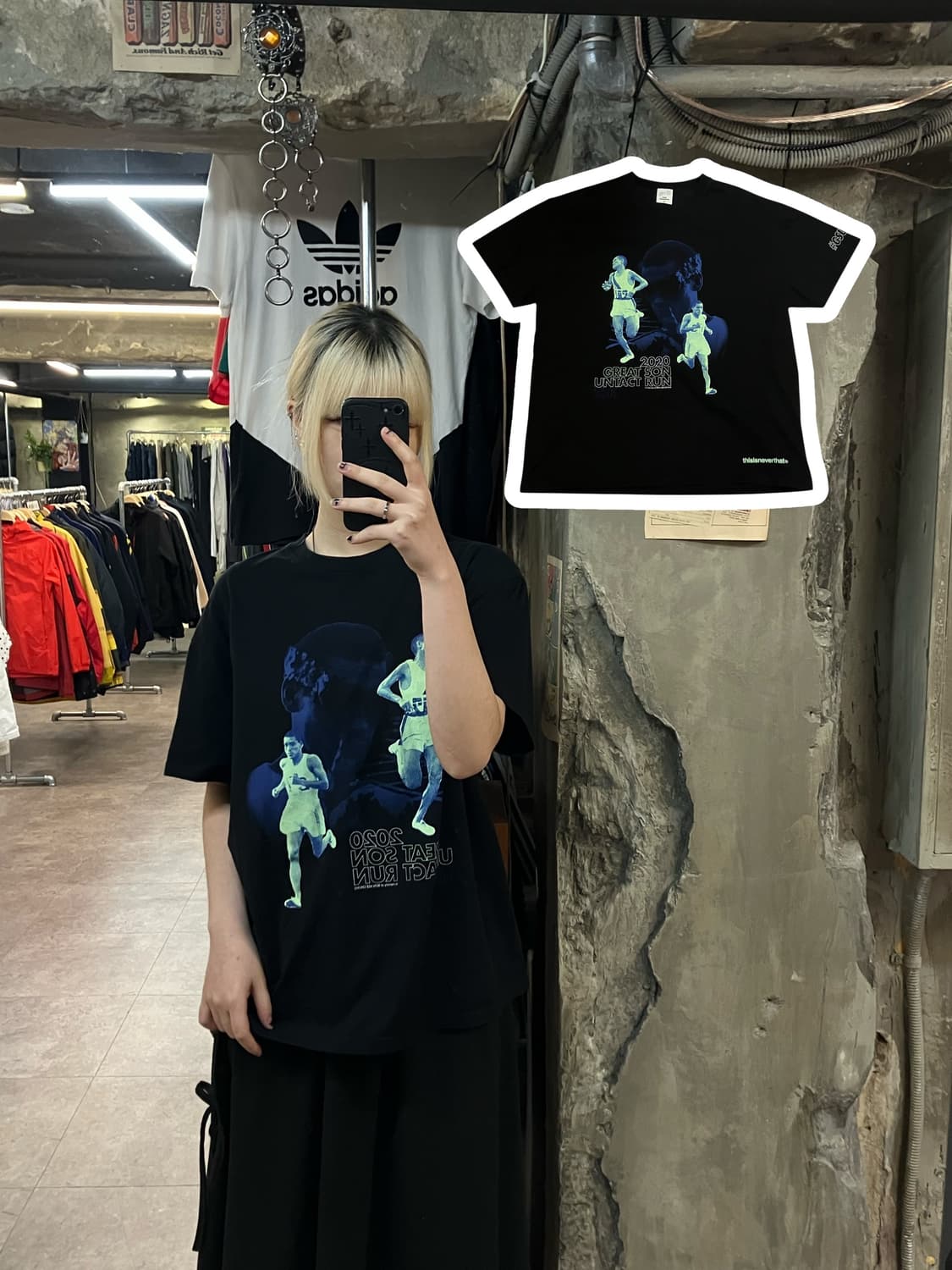 디스이즈네버댓 티셔츠 블랙 L #csz2101 상품이미지1