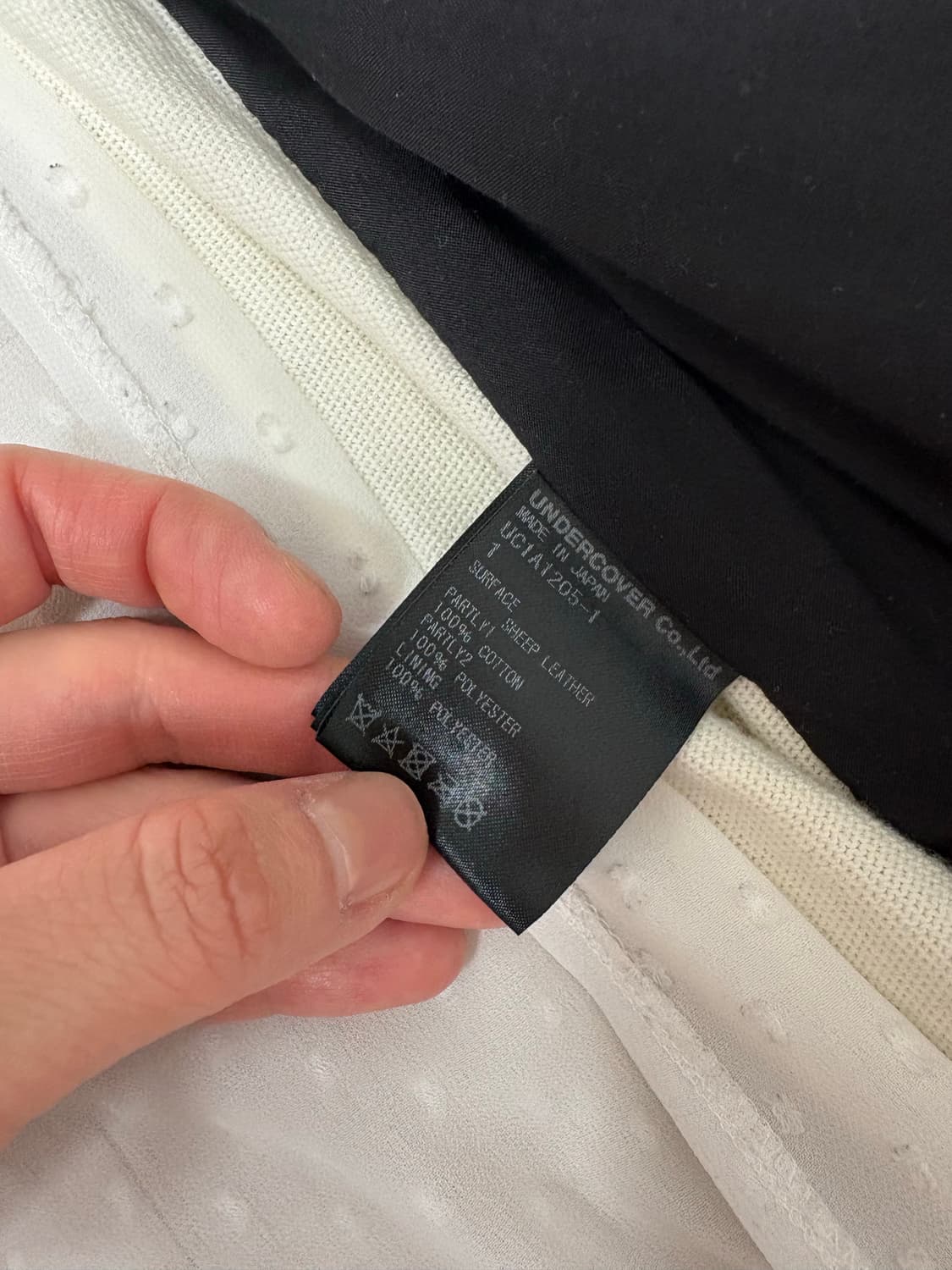 언더커버 undercover 양가죽 라이더자켓 여자사이즈 상품이미지7